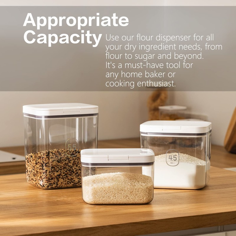 LivLab Flour Storage Container - 2.8L Keep Your Flour Fresh