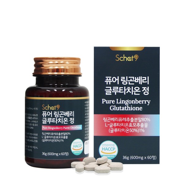 SCOTTNINE Pure Lingonberry Puree Glutathione 60 tablets / 스캇나인 퓨어 링곤베리 퓨레 글루타치온 60정