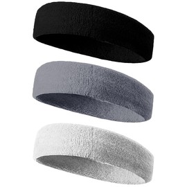 Headband, Sweatband, Cotton Material, Breathable, Stretchy, Sweat Absorbent, Quick Drying, Antibacterial, Odor-Resistant, Solid, Hair Clip, Sports Turban, Soft to the Touch, Running, Dance, Yoga,