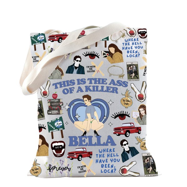 TSOTMO Horror Merch Vampire Merch Parody Bella Tote Bag for