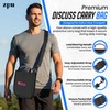 ZPU 1kg Nylon Discus with Black Carry Bag, Sports Practice