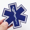 Asclepius Wand Patch Emergency Medical Symbol Star of Life Velcro