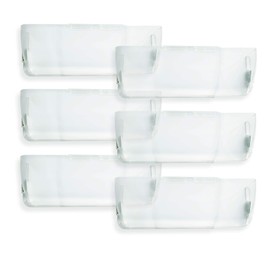 FILTERWOW Unbreakable Clear Plastic Heat and Air Vent Deflector-Magnetic and Adjustable 10-14 Inches for Use On Floor Vents, Sidewalls, and Ceiling Registers 6 Pack