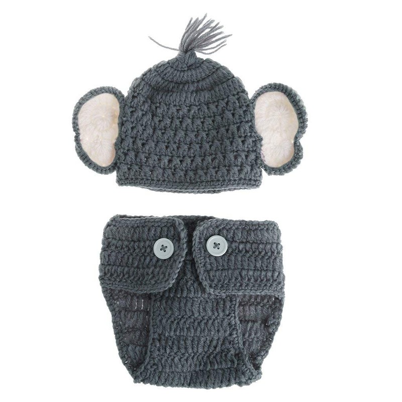 Newborn Baby Girl/Boy Crochet Knit Costume Photography Prop Hats and