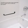 Black Space Aluminum Anti‑Skid Bathtub Handle Handrail Safety Grab Bar