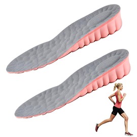 EUYKQNOI Höhenvergrößernde Einlegesohlen für Mehr Höhe und Abnehmen Sohlen für Frauen, Unsichtbare Selbstklebende Fersenkissen Stoßdämpfung Schuheinlagen Komfort für Männer und Frauen，Größe: 37-38