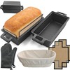 Voulosimi 2-In-1 Cast Iron Loaf Oven Pan - 9"x5" Durable