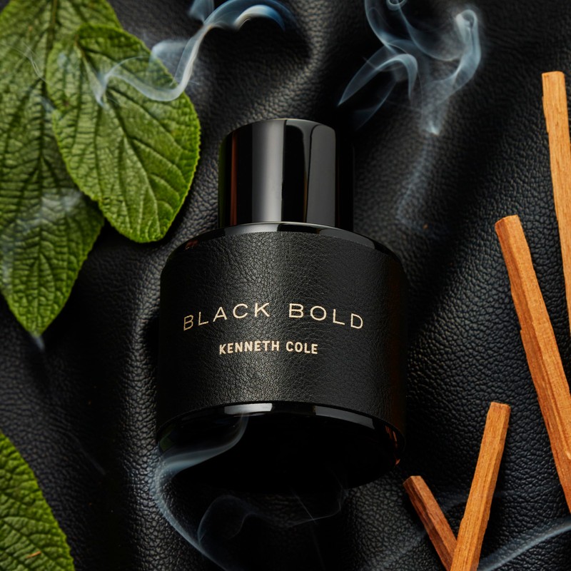 Kenneth Cole Eau De Parfum Spray, Black Bold, 3.4 Fl