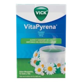 Pack X5 Sobres Té Antigripal Vitapyrena Manzanilla Vick