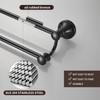 WOLIBEER Bronze Double Towel Bar, Adjustable 14.96 to 26.57 inches