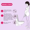 Geoyien Urinella for Women, Disposable Urinal Funnel Female Urinal, Pink,