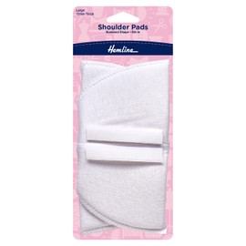 Shoulder Pads Set-In Large White