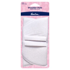 Shoulder Pads Set-In Large White