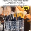 Organizador Maquillaje Acrílico 3compartimentos Transparente