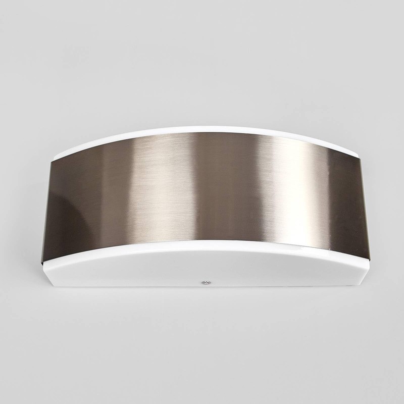 Lindby 'Pacon' (Splash-proof (Modern) in Aluminium Stainless Steel (1 Bulb,