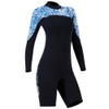 1.5MM Diving Onepiece Swimsuit Wetsuit Short Trousers for Snorkeling Surfing(Woman