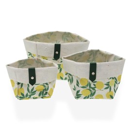 CESTAS CUADRADAS LEMONS SET OF 3