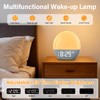 BOOTEEK Daylight Alarm Clock, Digital Wake Up Light with Radio,