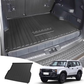 Trunk mat for 2024-2025 2026 Toyota Land Cruiser 250&1958 Prado LC250 Special Tailgate mat Anti-Scratch wear-Resistant Interior Protection Decorative Modification Accessories (only for Five-Seater)