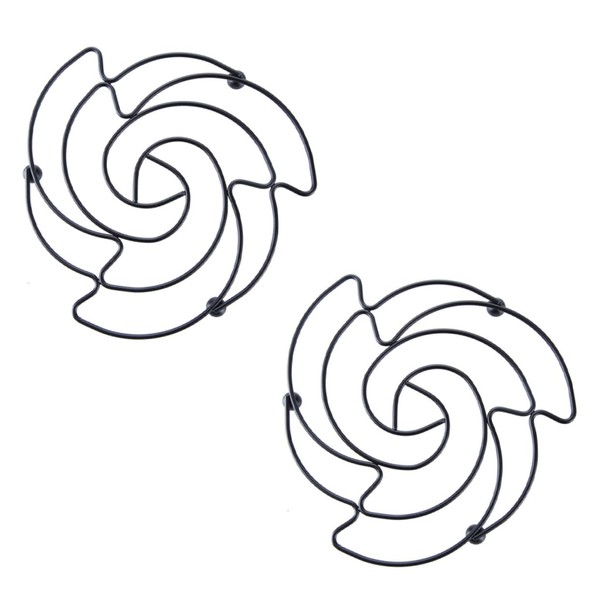 GRIRIW 2pcs Heat Resistant Pot Pad Stainless Steel Scalding Table