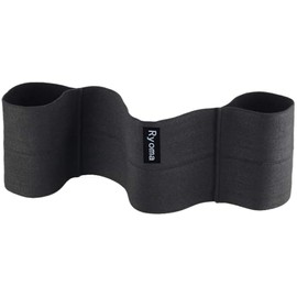 Banda de prensa de banco para levantamiento de pesas, entrenamiento de gimnasio, banda elástica para aumentar la fuerza, entrenamiento de gimnasio (negro, M)