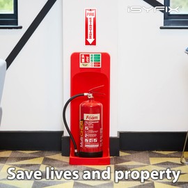 iSYFIX Fire Extinguisher Sign – 2 Pack 4x12 Inch – 100% Rust Free .040 Aluminum Signs, Laminated for Ultimate UV, Weather, Scratch, Water and Fade Resistance, Indoor and Outdoor