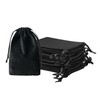 QIANF 12pcs Black Velvet Drawstring Bags 4x6 inches Small Velvet