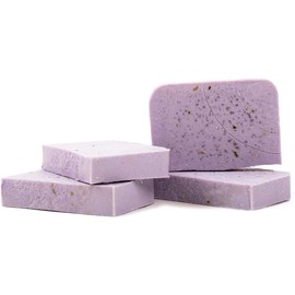 KIT DE 4 JABONES ARTESANALES EN BARRA CAJA DE REGALO/REGALO SAN VALENTIN/DIA DE LAS MADRES/NAVIDAD (Lavanda y Rosas)