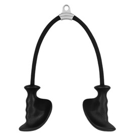 NeverBetterCo Ergonomic Tricep Rope & Gym Handles Bundle - Heavy Duty Cable Machine Attachment for Home & Commercial Gym Big Grip, Anti-Slip, Tendonitis-Friendly (Tricep Rope)