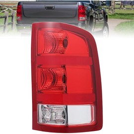 Boine Right Passenger Side Tail Light Compatible With 2007-2013 GMC Sierra 1500 2500HD 3500HD Rear Light Housing - Bulb Included (Right Passenger Side)
