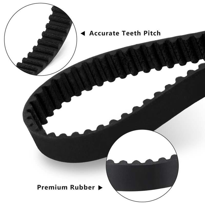 3PCS Soft Front Brush Belt Replacement Part 153-3GT-8 For Shark
