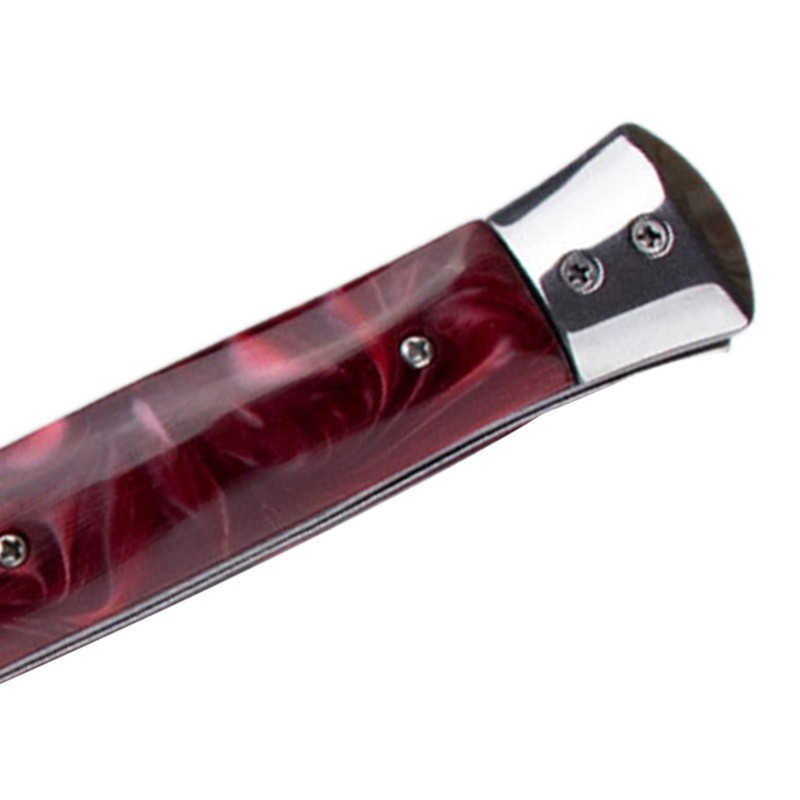 Switchblade Oil Hair Comb Stainless Steel Automatic Spring Folding Comb