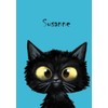 personalisiertes Notizbuch DIN A5 - Susanne: 80 blanko Seiten