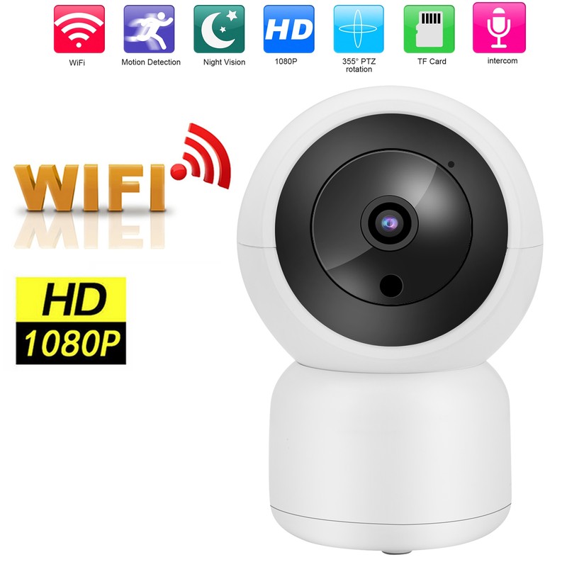 1080P HD WiFi Security Camera 2Way Intercom Motion Detect IRCUT