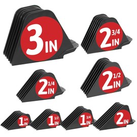 3 Inch Clipper Guards, Hair Clipper Guide Combs Premium for Wahl Clippers Mega Cutting Guides/Combs with 8 Cutting Lengths from 1.25-3 Inch (Dark Gray, 8pcs from 1.25-3 Inch)