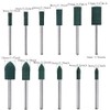 24 Pcs Electric Drill Rubber Bits 3MM Polishing Bits Fine