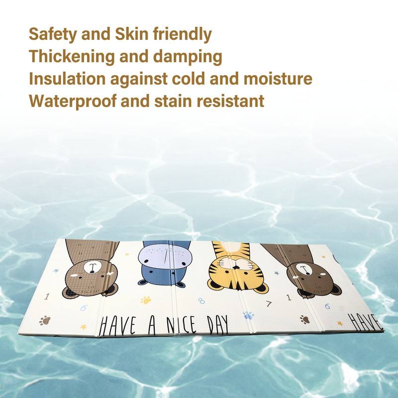 Foldable Baby Play Mat Dirts Resistant Extra Large Thick Baby