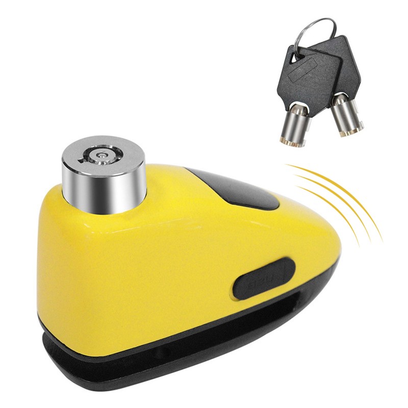 Bicycle Disc Brake Alarm Lock Waterproof Anti-theft Security Wheel Disc