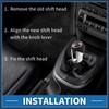 INFINAUTO 6 Speed Manual Gear Shifter Knob for VW Golf