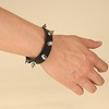 3 Gothic Choker Spikes Studded Choker PU Leather Collar Women's
