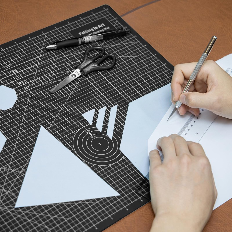 COOZEE Cutting Mat A4, 23 x 30 cm, 5-Layer Self-Healing