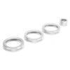 4Pcs A/C Knob Ring Trim Volume Adjuster Decor Fit for