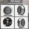 MOUNT Gun Safe Replacement Lock Chrome Digital Keypad Electronic Lock