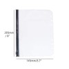 12pcs A5 Binder Pockets Cash Envelopes Black Zipper Pouch Loose
