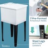 Space Saver Utility Sink by JS Jackson Supplies, Pull-Out Faucet,