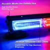 Afurkuot Red & Blue LED Flashing Beacon Light, 8.5” 12/24V