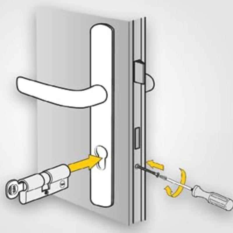 Yale YC500+ 30 x 60mm Outside Entrance Door Lock Cylinder