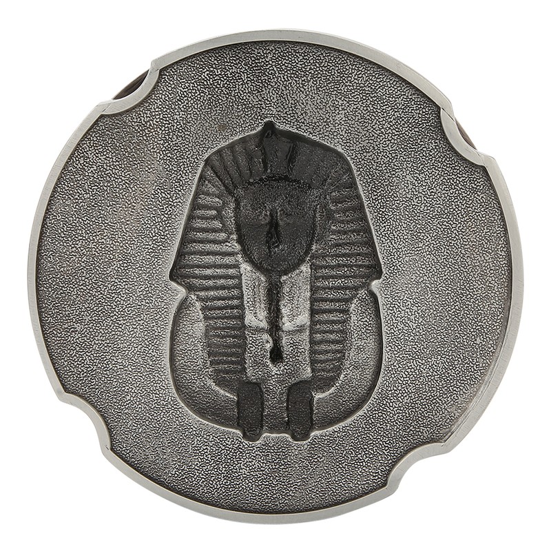 Ashtray Zinc Alloy Retro Egyptian Pharaoh Pattern Living Room Decoration