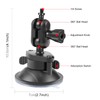 FotStdio Camera Mounts 360 Degree 1/4 inch Magic Arm Suction