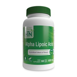 Health Thru Nutrition Alpha Lipoic Acid (ALA) 600mg Vegecaps | Vegan Certified | Non GMO and Hypoallergenic | Universal Antioxidant | Supports Healthy Glucose Metabolism | by Health Thru Nutrition (Pack of 60)